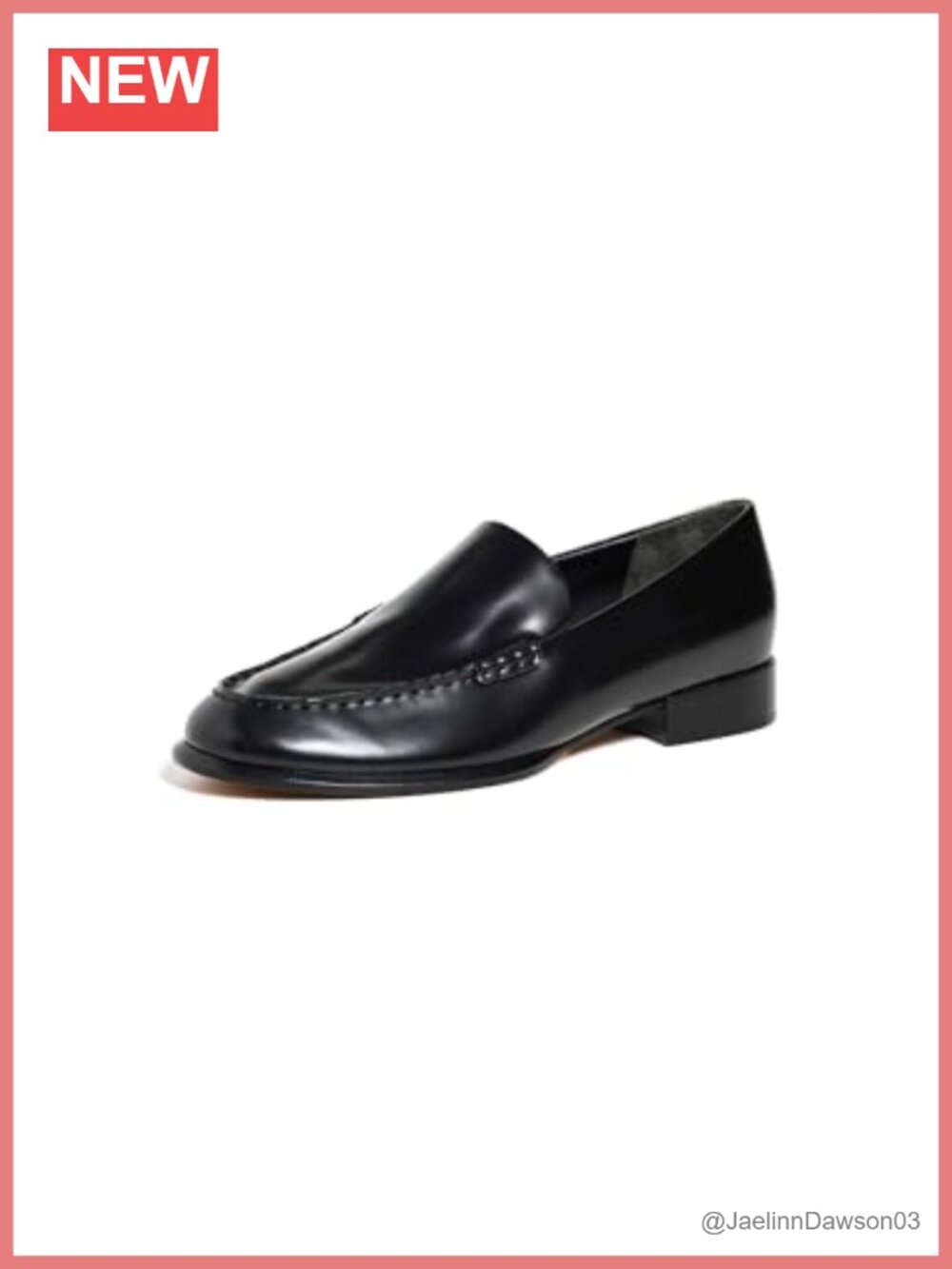 Vince Naomi Leather Loafers Women's Flat Slip-On Cushioned Leather Footbed